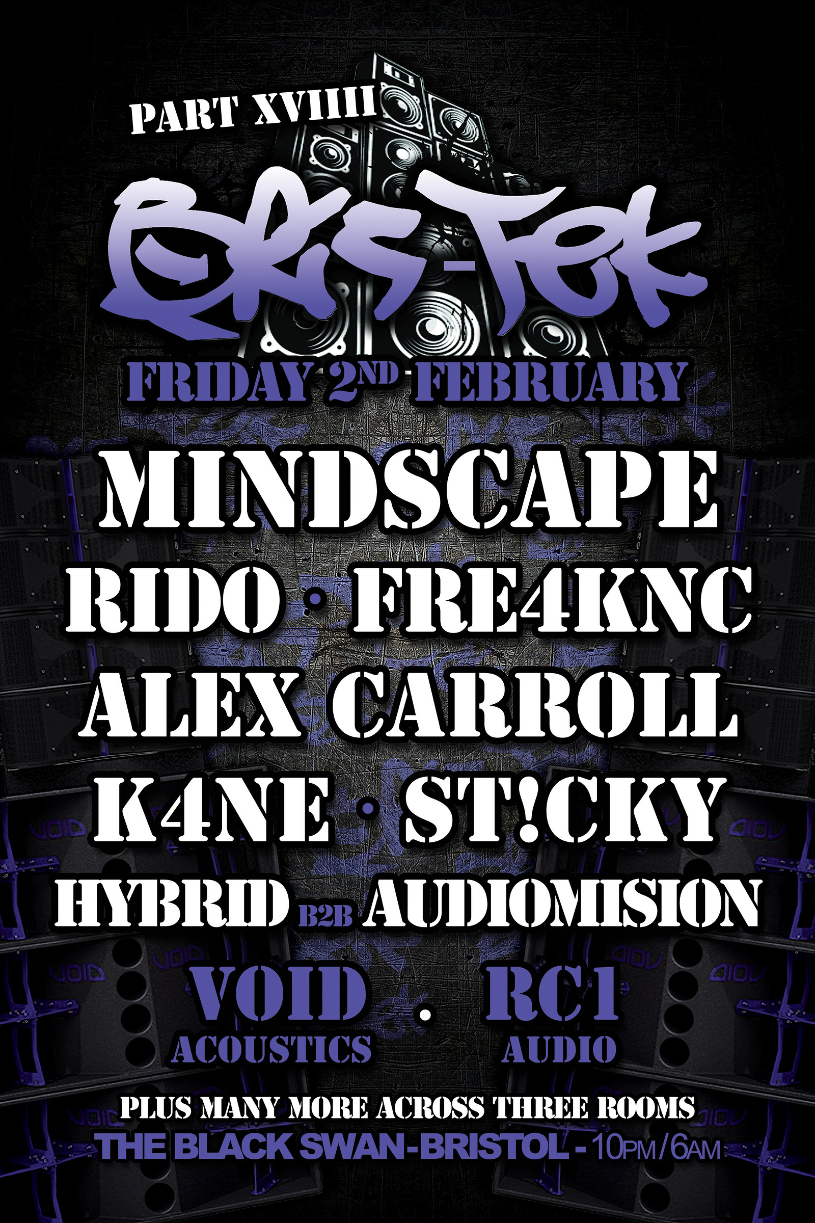 Bris-Tek 19 ft Void, Tearout, RC1 Audio at The Black Swan