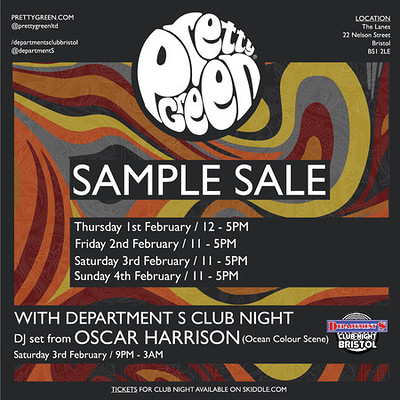 Dept S & Pretty Green present DJ Oscar Harrison at The Lanes
