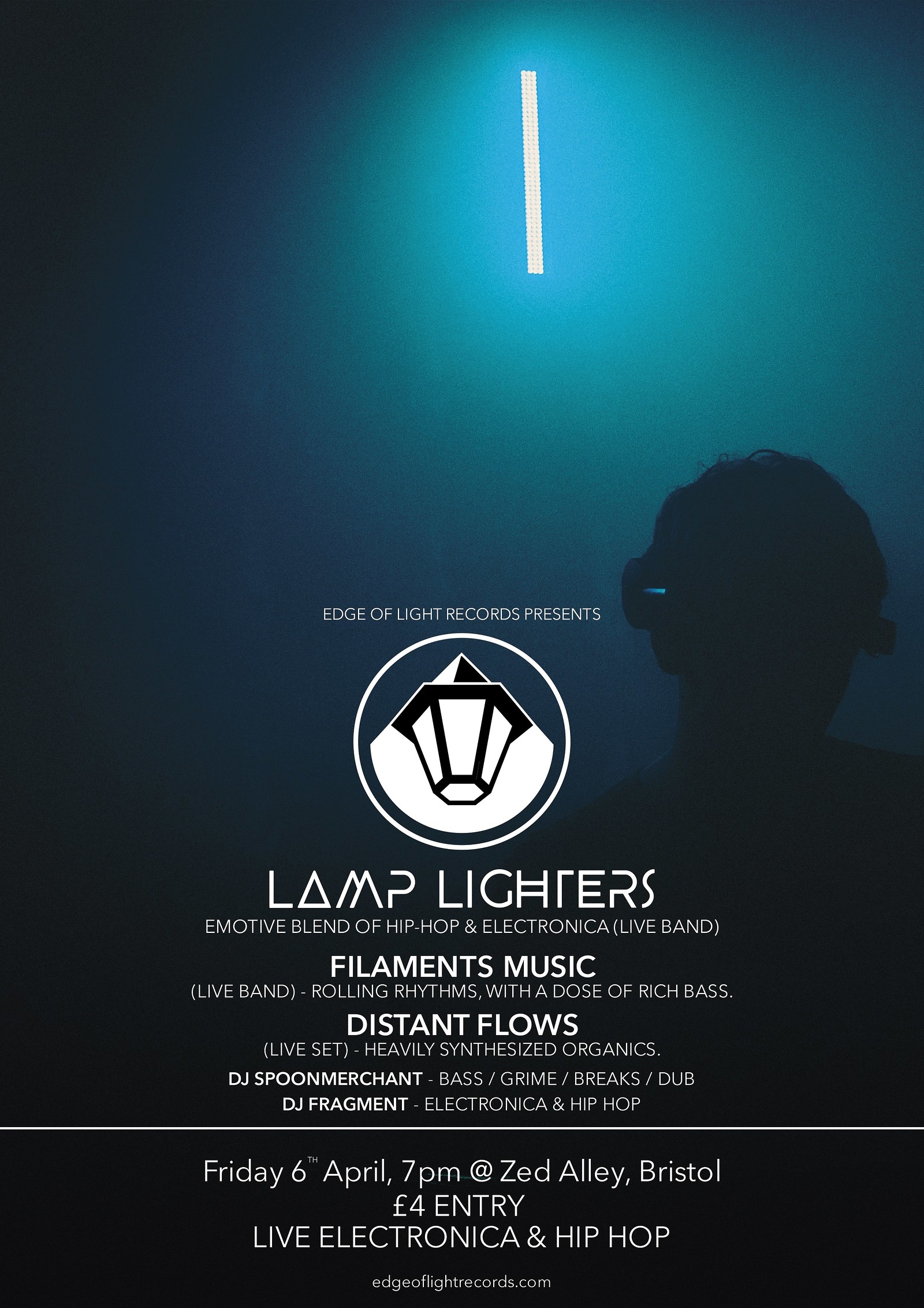 Lamp Lighters / Distant Flows / Filaments Music at Zed Alley
