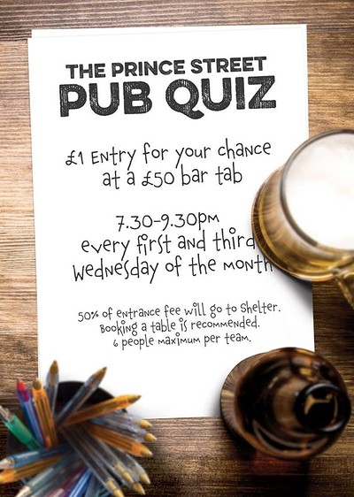Prince Street Pub Quiz at Prince Street Social