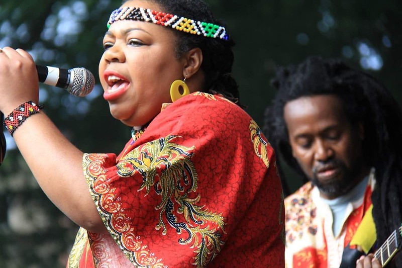 Cecilia Ndhlovu with Bulawayo at Hamilton House