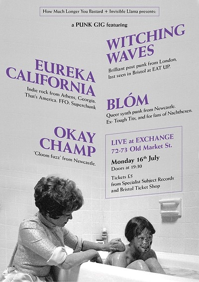 PUNK GIG feat. Witching Waves, Eureka California. at Exchange