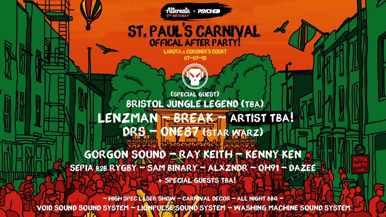St Paul's Carnival - Official After Party at Lakota