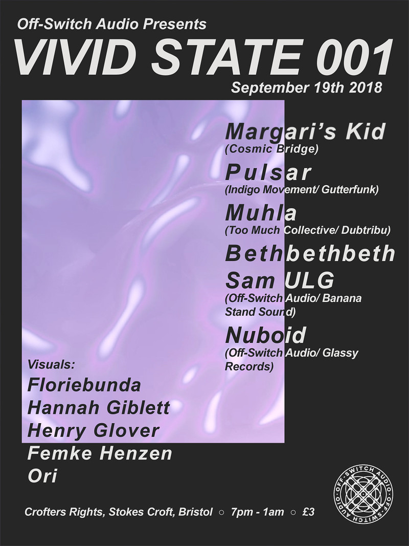 Off-Switch Audio Presents: Vivid State 001 at Crofters Rights
