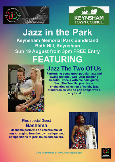 Jazz In The Park Rosa Gray,  Mike Cooper Jazz Duo at Keynsham Memorial Park Band Stand