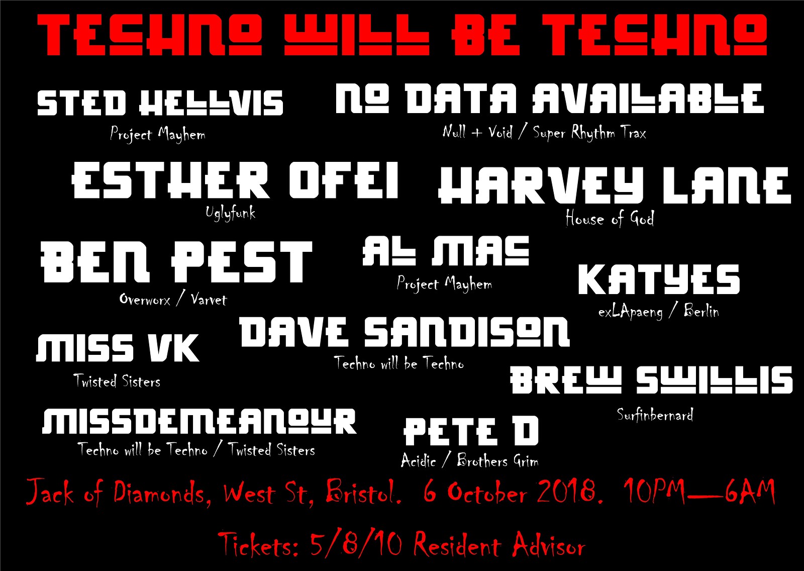 Techno will be Techno at Jack Of Diamonds
