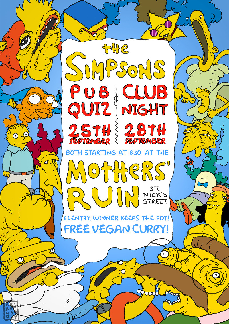 Simpsons Quiz at The Mothers Ruin