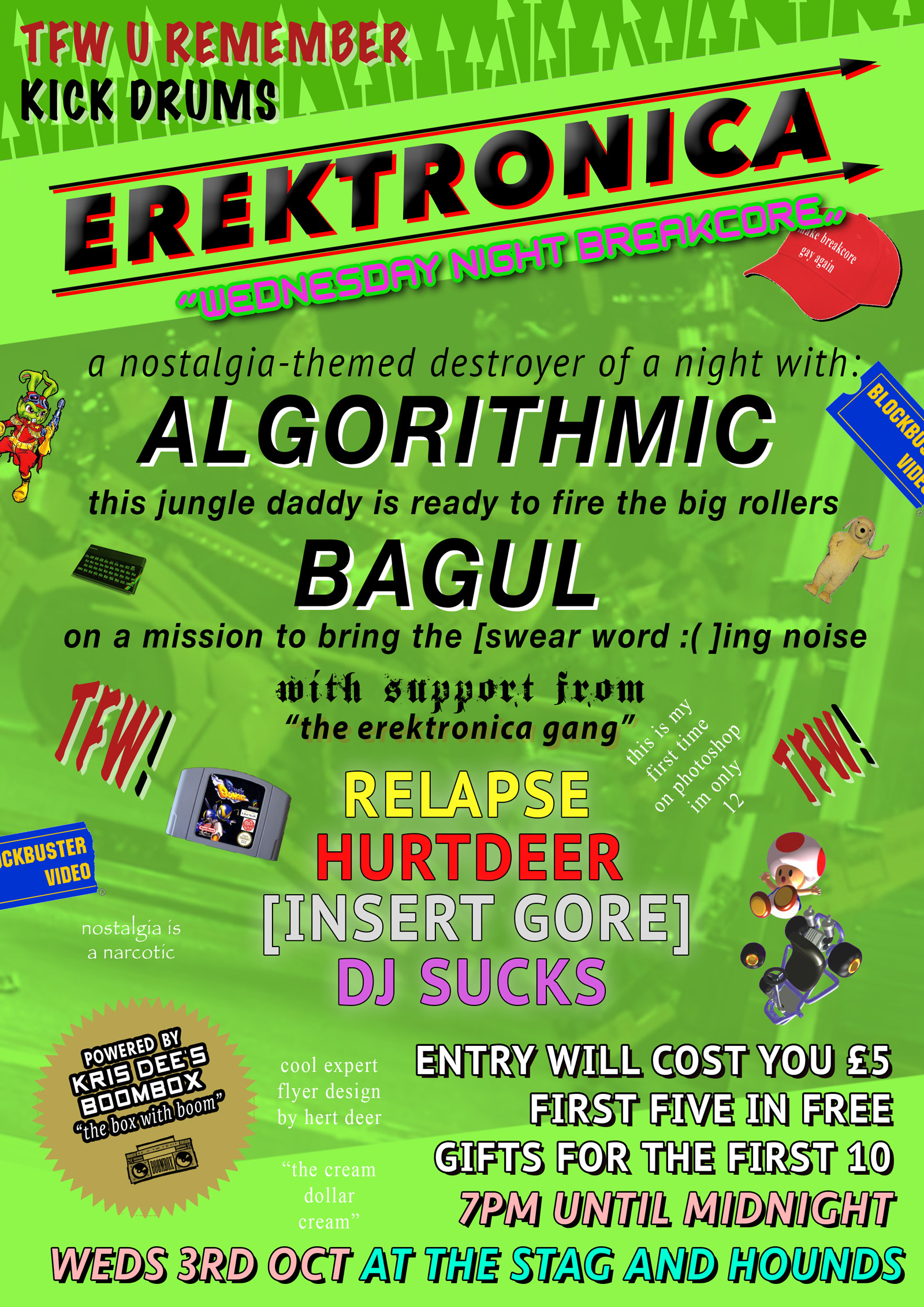 Narcostalgia W/ Algorithmic & Bagul at The Stag And Hounds