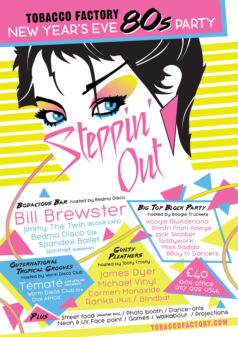 Steppin' Out ~ 80s Party at The Tobacco Factory