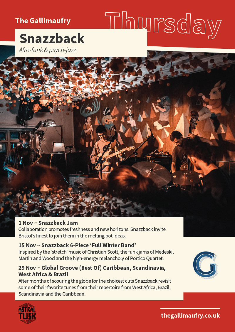 Snazzback 6-Piece ‘Full Winter Band’ at The Gallimaufry