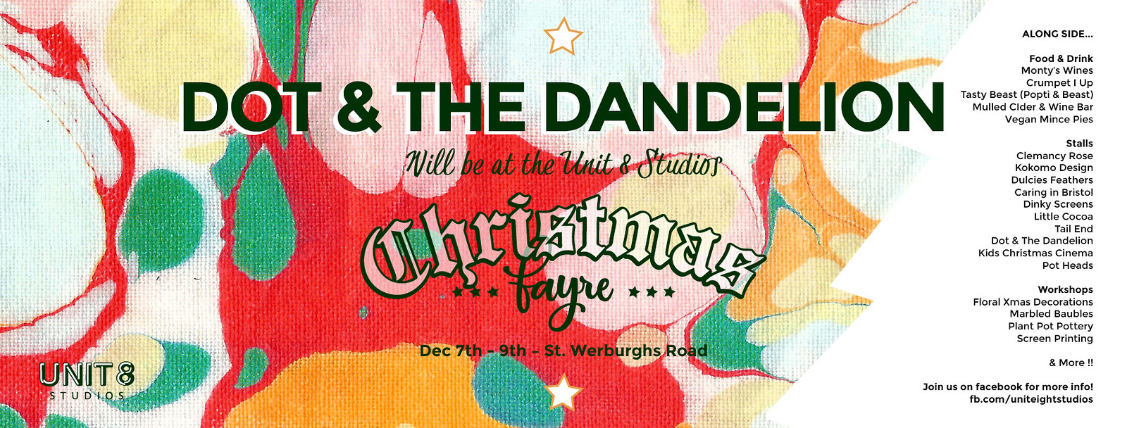 Dot and the Dandelion workshop at Unit 8 Studios