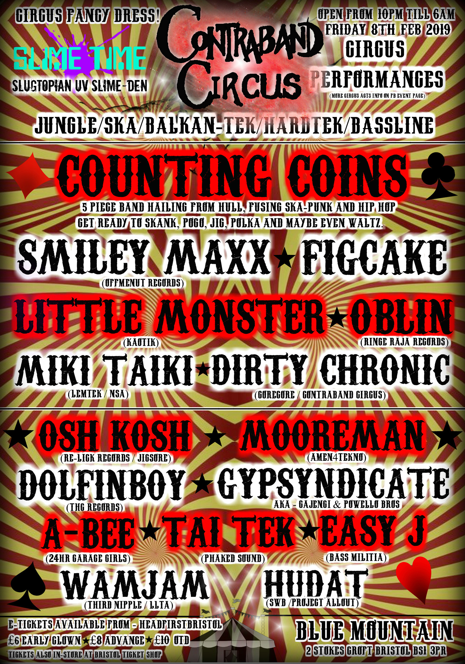 Contraband Circus - Counting Coins/Figcake +More at Blue Mountain