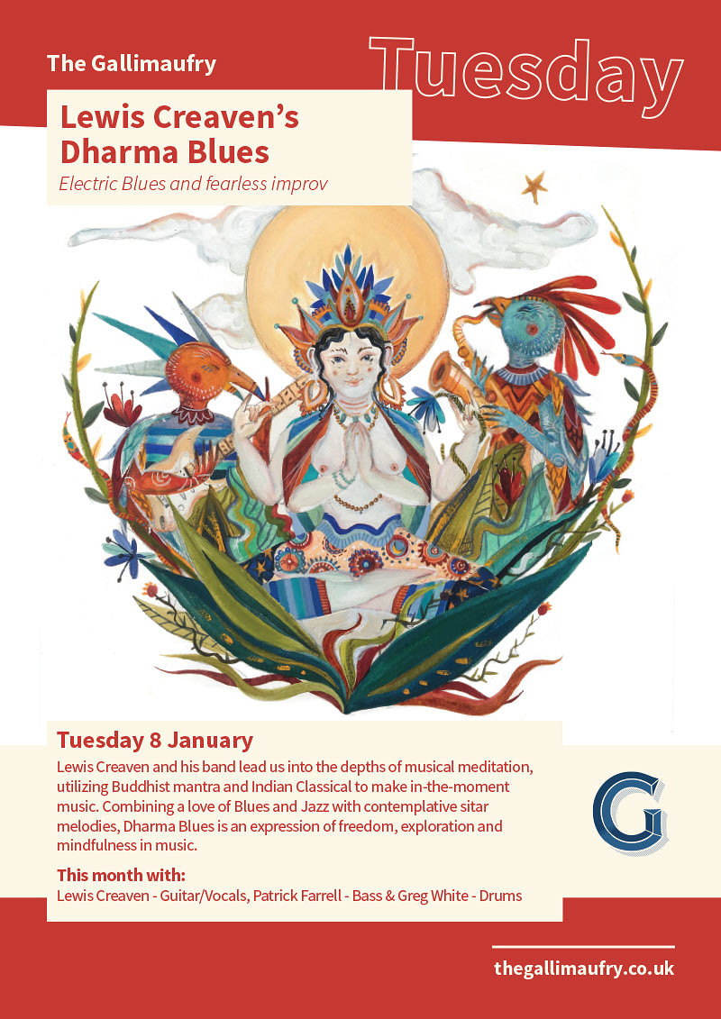 Lewis Creaven's Dharma Blues at The Gallimaufry