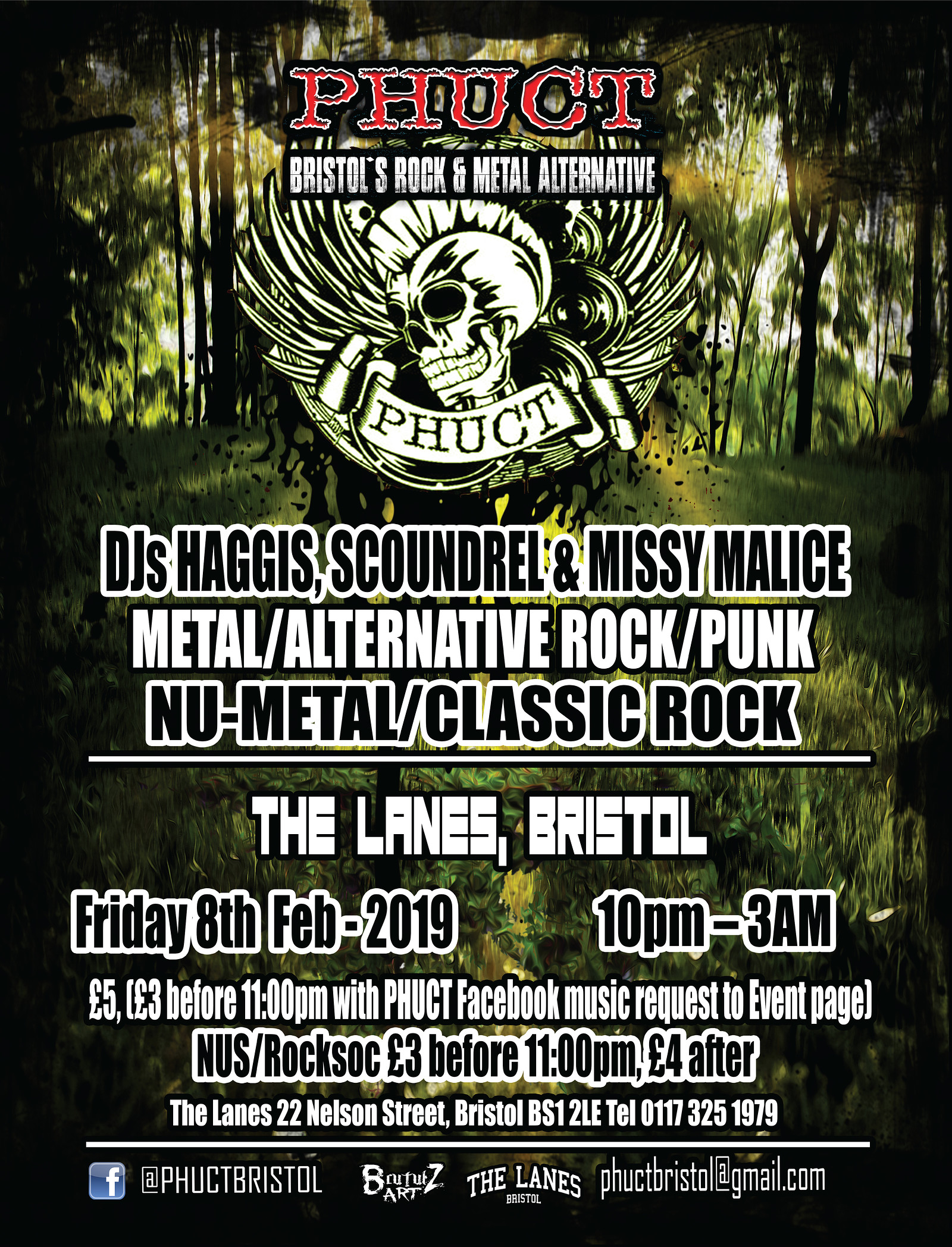 PHUCT - Bristol's Rock & Metal Alternative at The Lanes