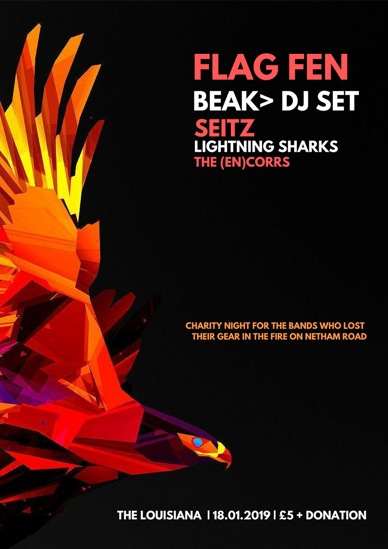 Flag Fen, Beak> DJs, Seitz, Schnauser & more at The Louisiana