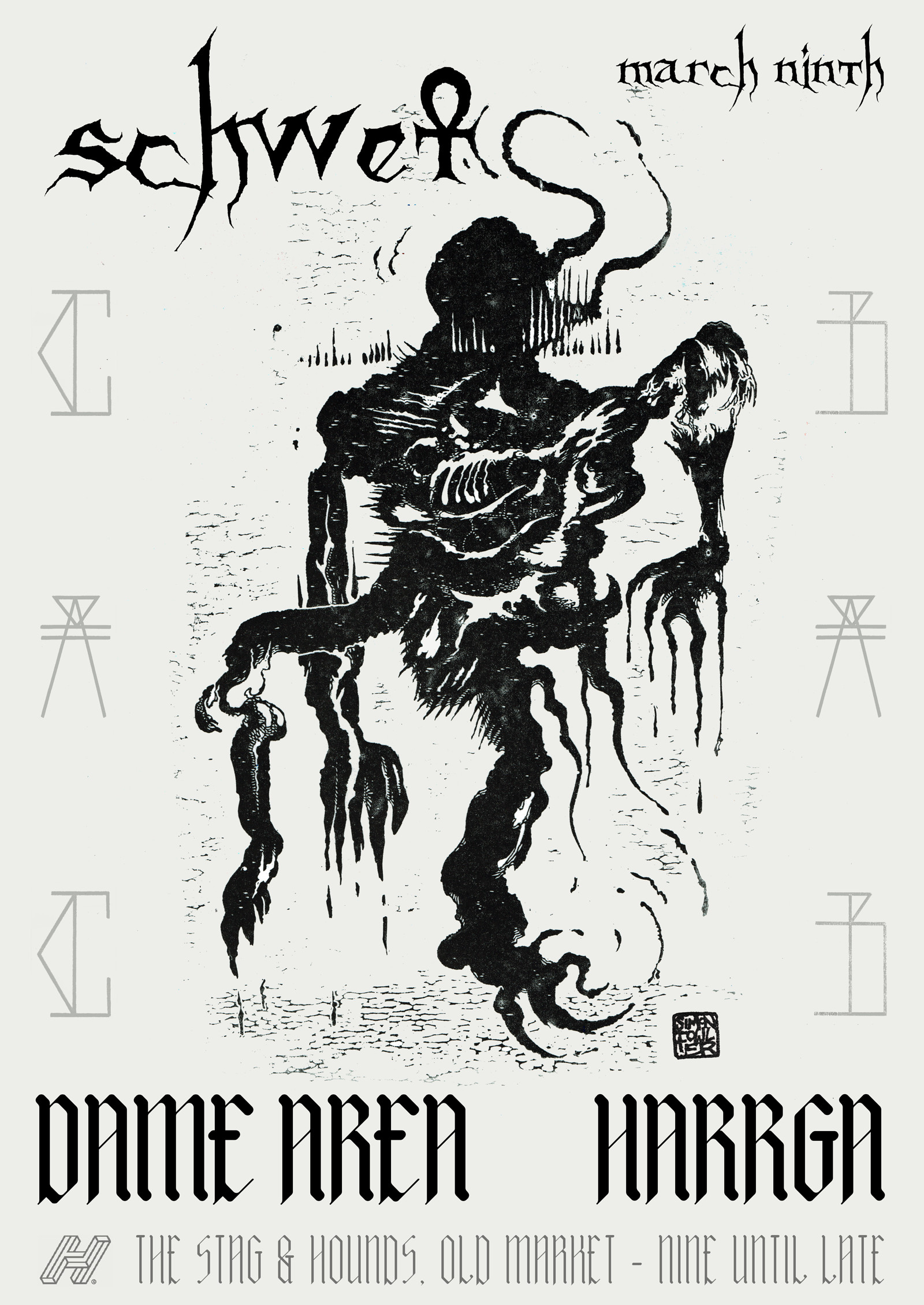 Schwet with Dame Area & Harrga at The Stag And Hounds