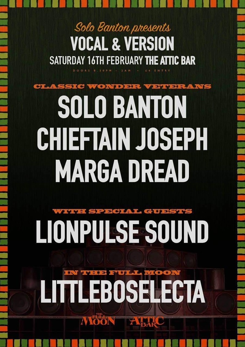 SPECIAL EDITION VOCAL & VERSION at The Attic Bar