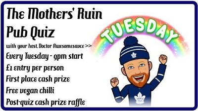 The Mothers' Ruin Pub Quiz + Free Chili at The Mothers Ruin