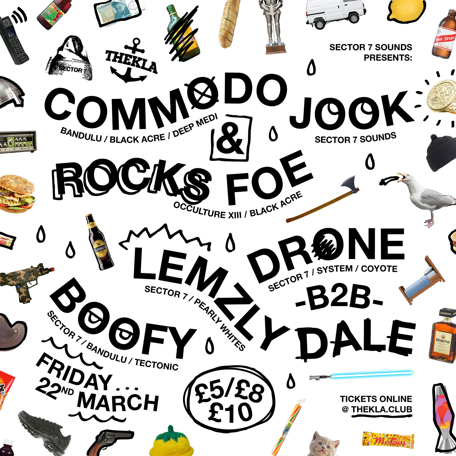 Sector 7 Sounds // Commodo + Rocks FOE at Thekla