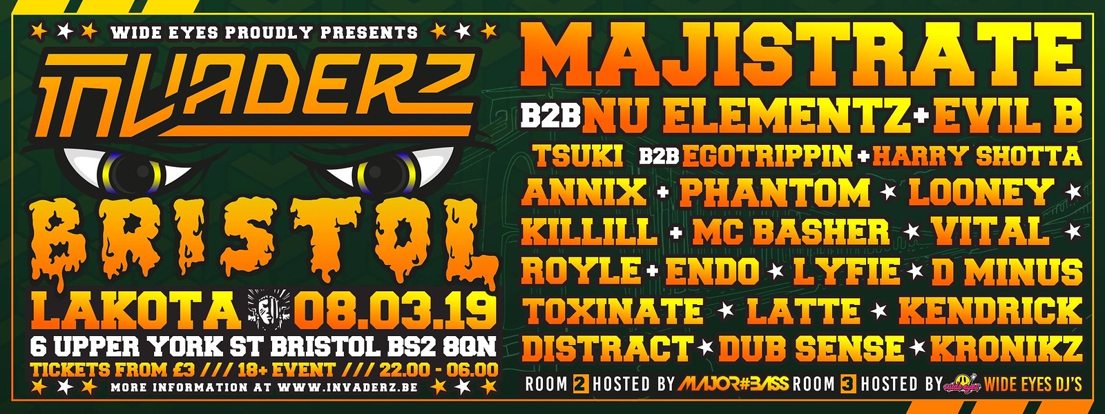 Invaderz - Bristol Edition at Lakota