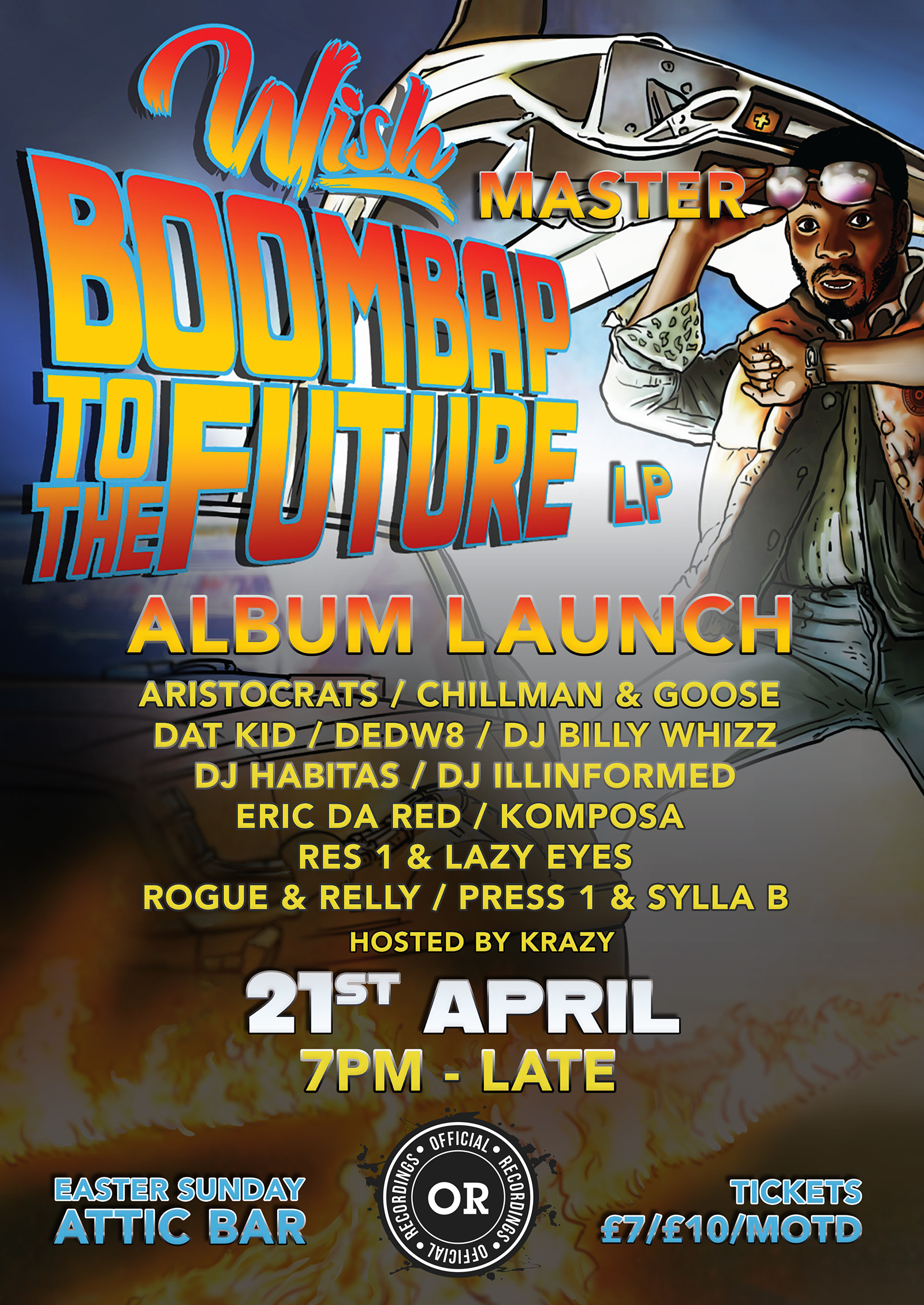 Wish Master's Boombap To The Future  Album launch at The Attic Bar