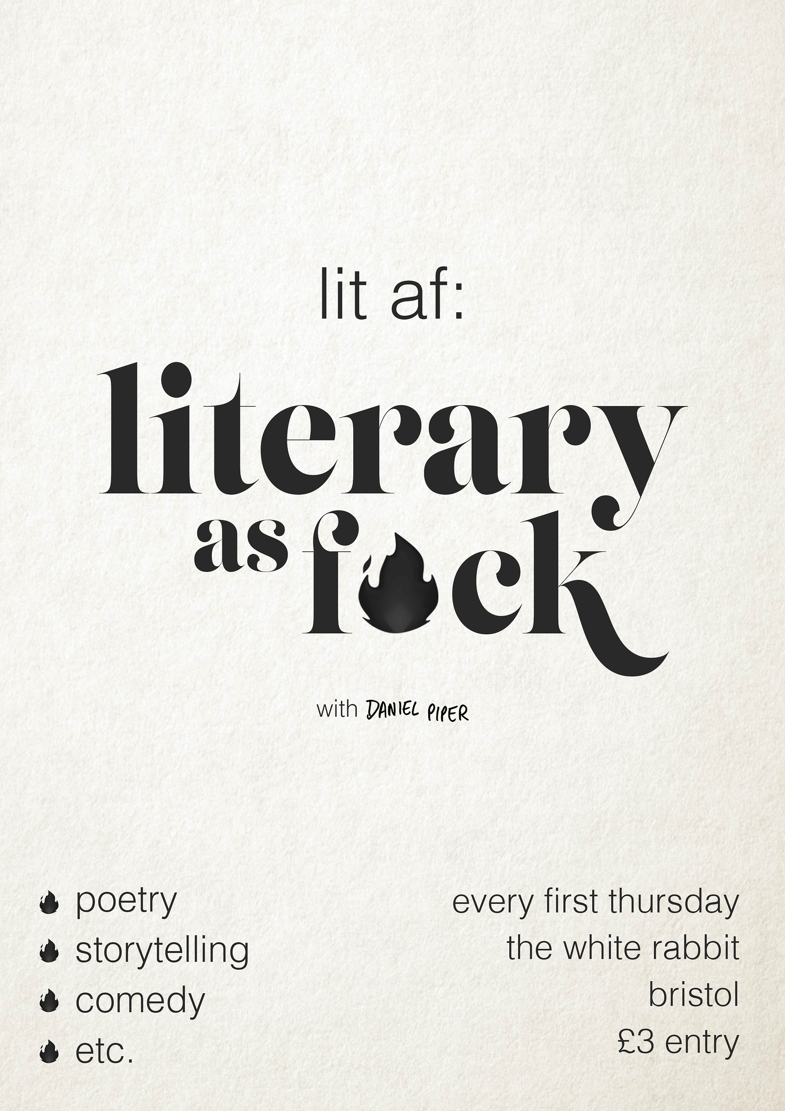 LIT AF: Literary as F*ck at The White Rabbit