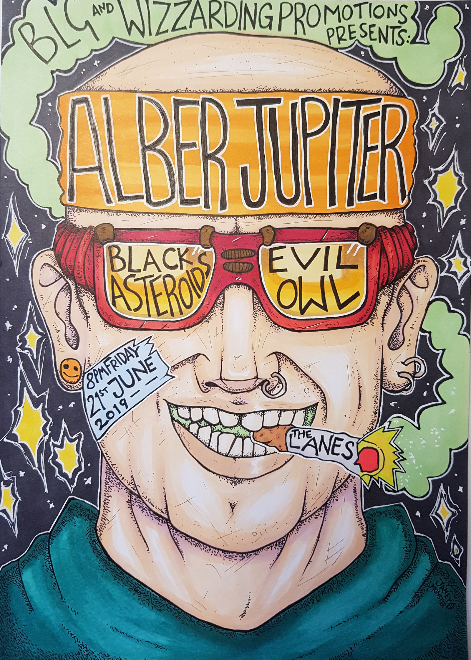 Alber Jupiter / Black Asteroids / Evil Owl at The Lanes