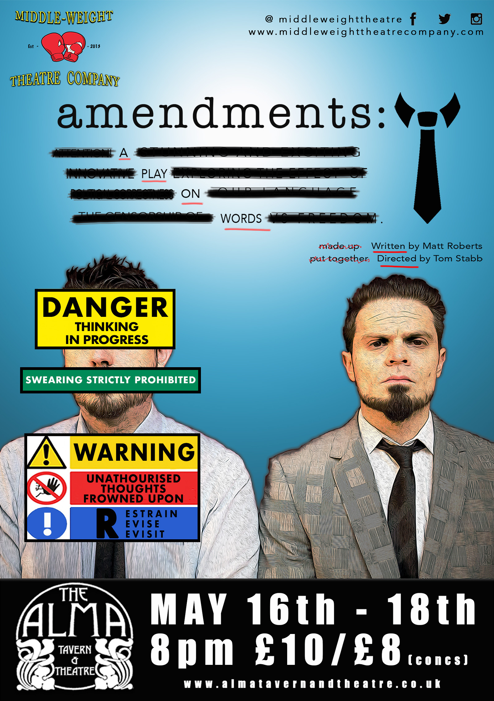 amendments; A Play on Words at Alma Tavern and Theatre