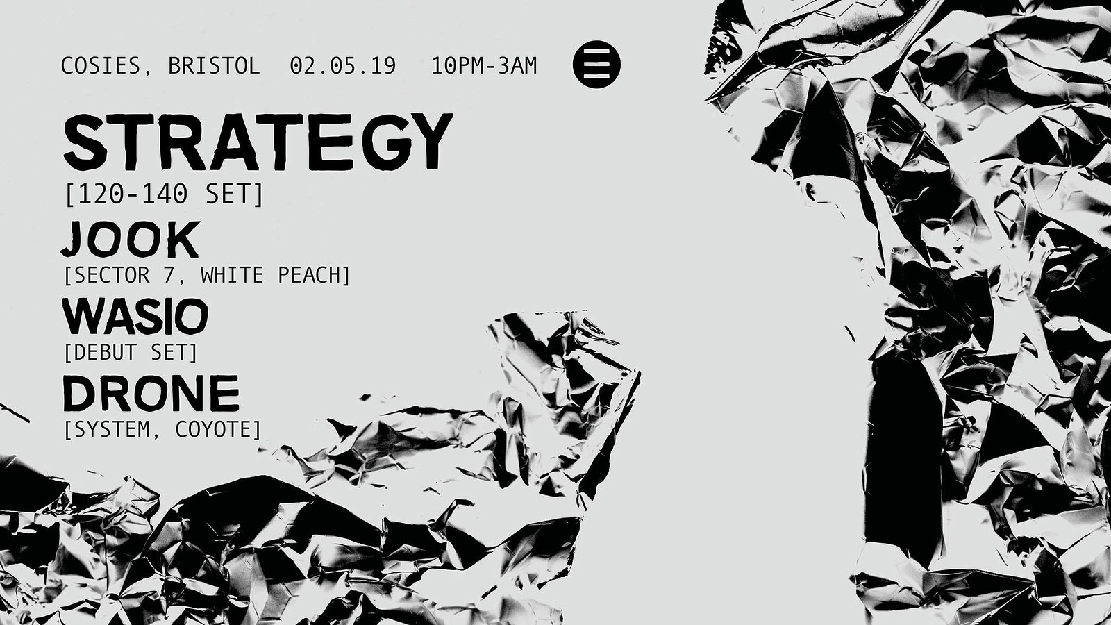 ESO Pres. Strategy, Jook b2b Wasio, Drone at Cosies