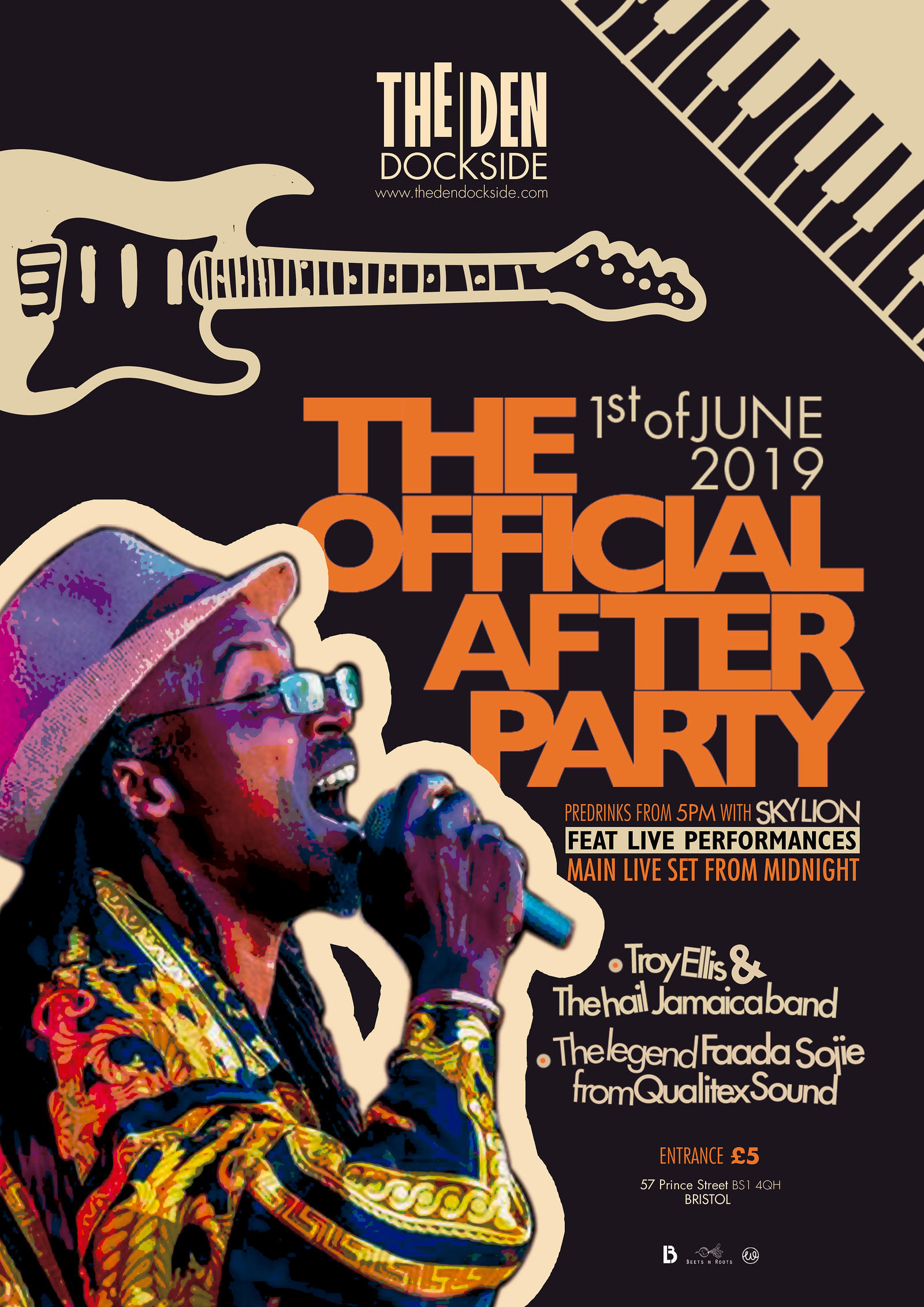 Troy Ellis & The Hail Jamaica Band at The Den - Dockside