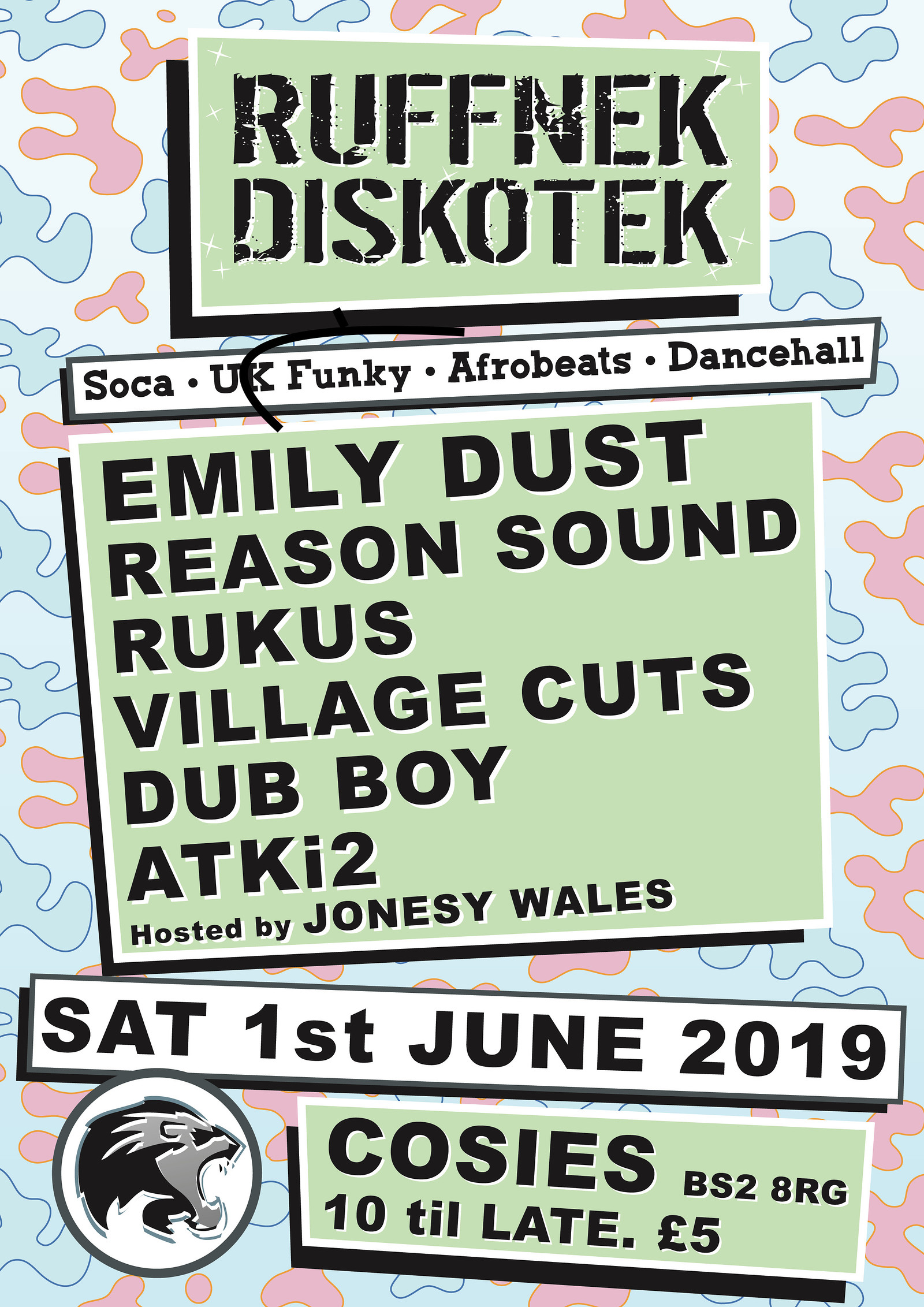 Ruffnek Diskotek ft Emily Dust at Cosies
