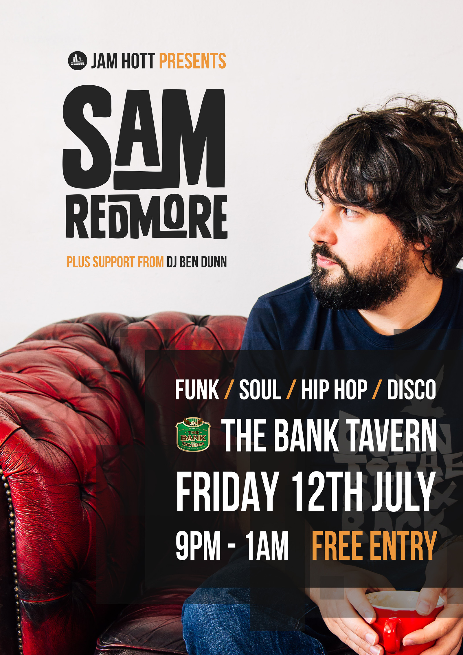 Jam Hott w/ Sam Redmore at Bank Tavern