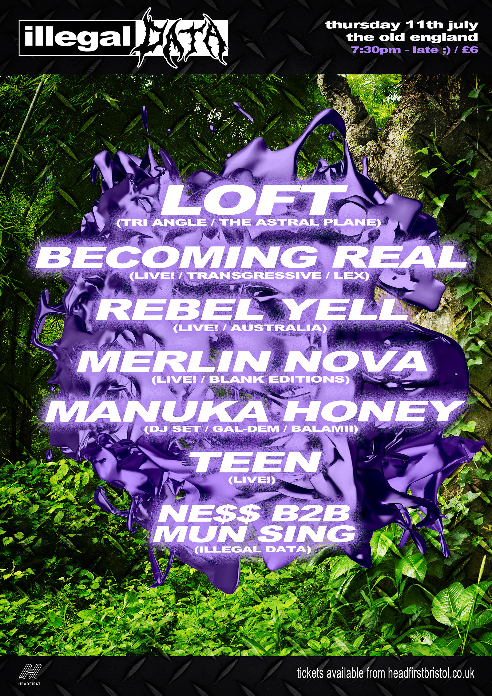 LOFT / Becoming Real / Rebel Yell at The Old England Pub