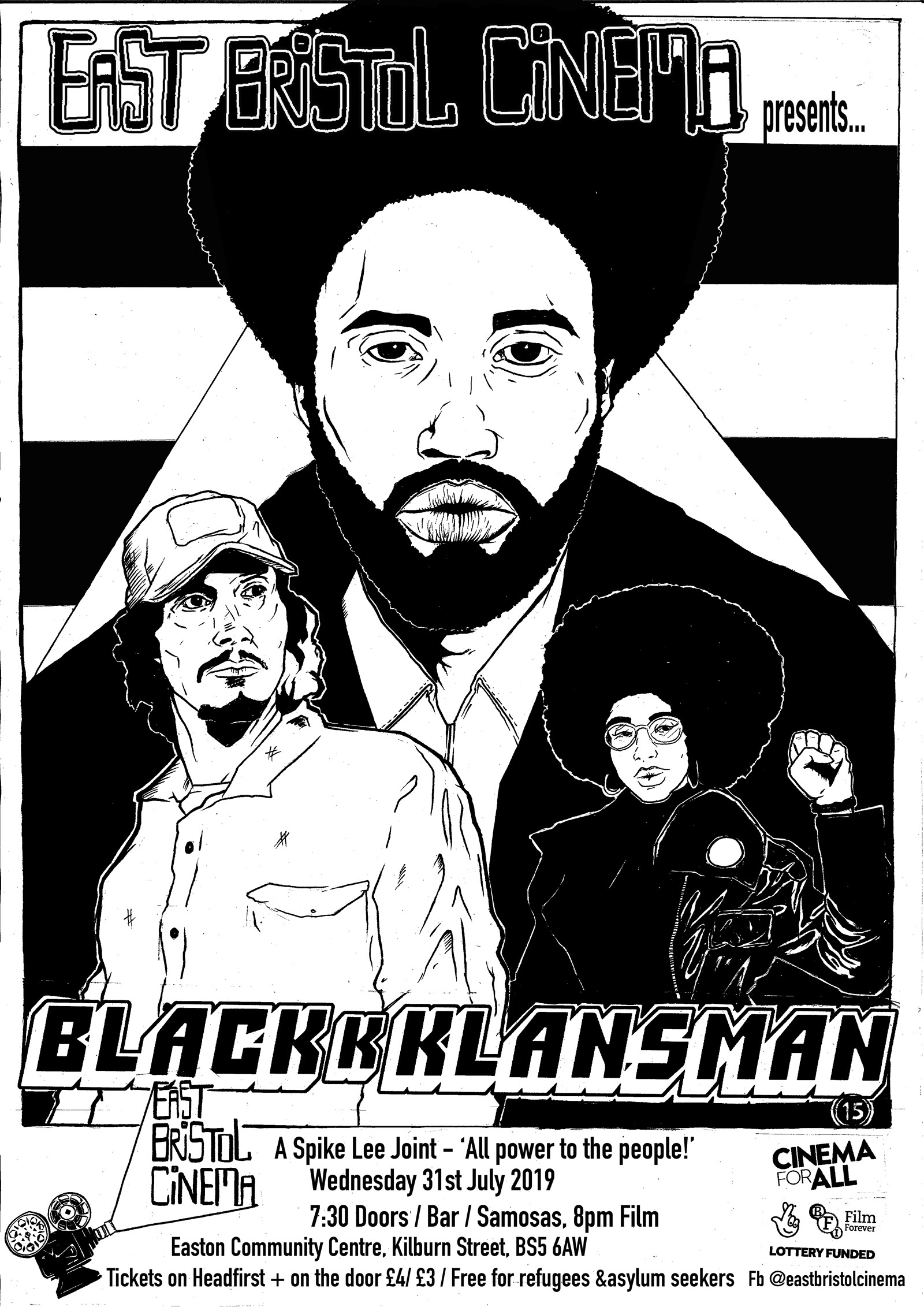East Bristol Cinema presents BlacKkKlansman at Easton Community Centre