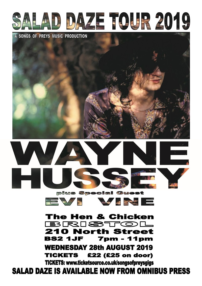 Wayne Hussey - Salad Daze Tour 2019 at Hen & Chicken