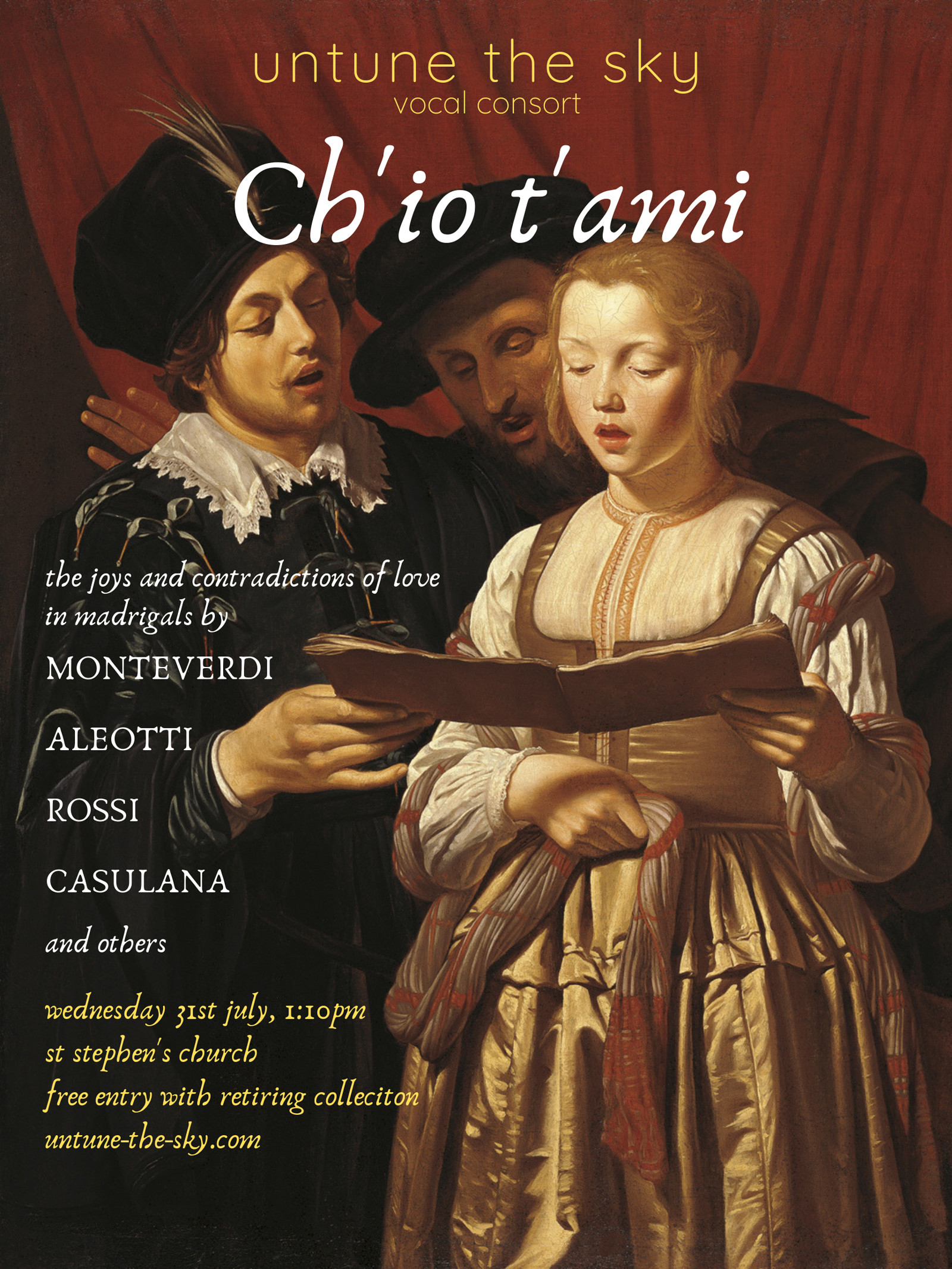 Ch'io t'ami - Italian Madrigals at St Stephen's Church, Bristol