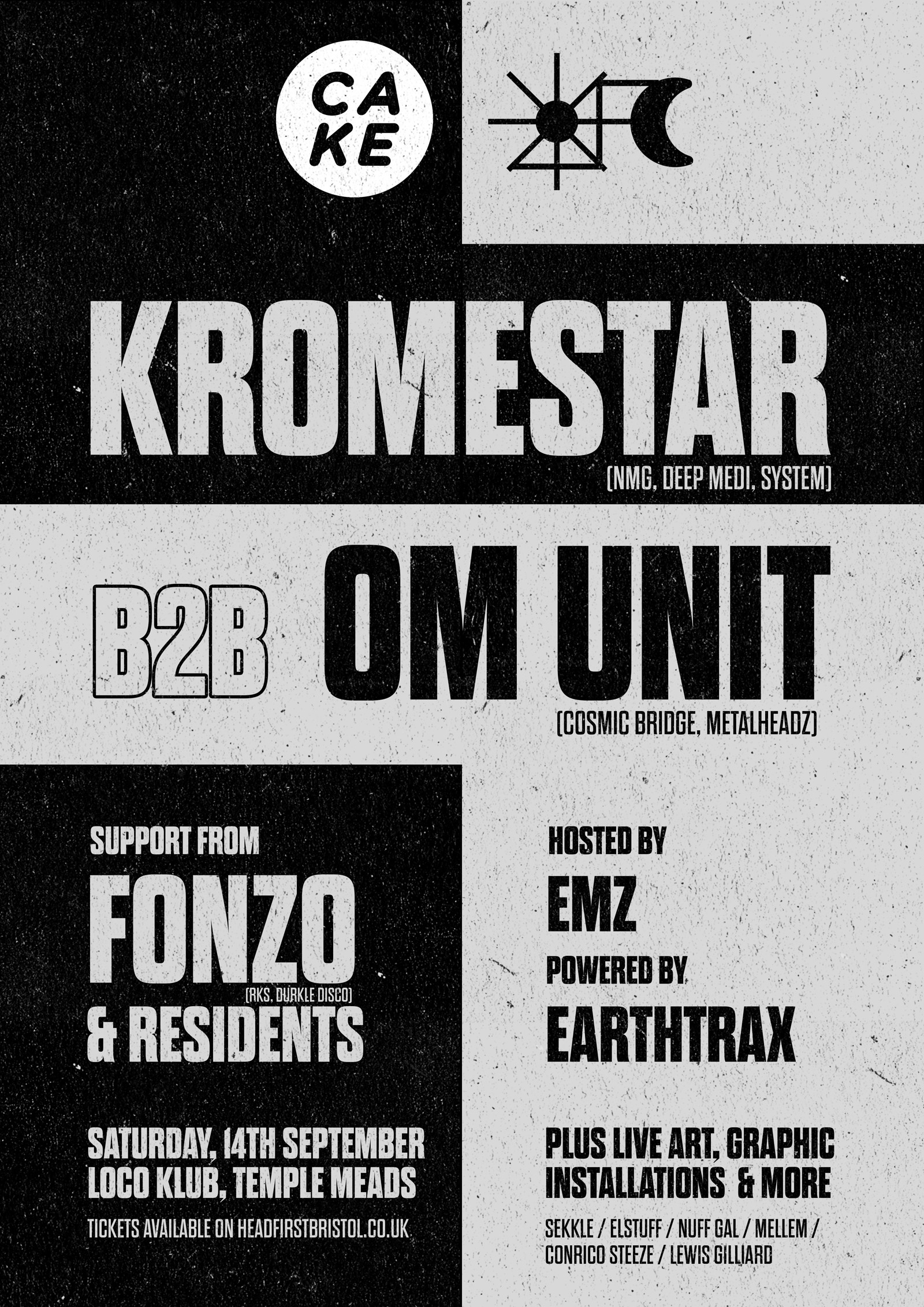 CAKE x DUBCULT presents: KROMESTAR & OM UNIT at Loco Klub