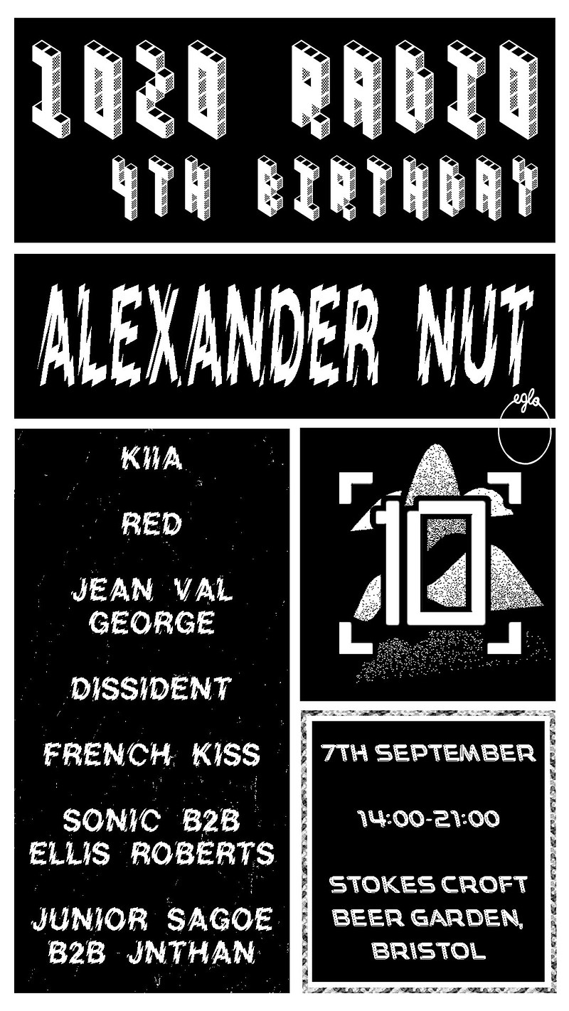 1020 Radio 4th Birthday: Alexander Nut & Residents at Stokes Croft Beer Garden