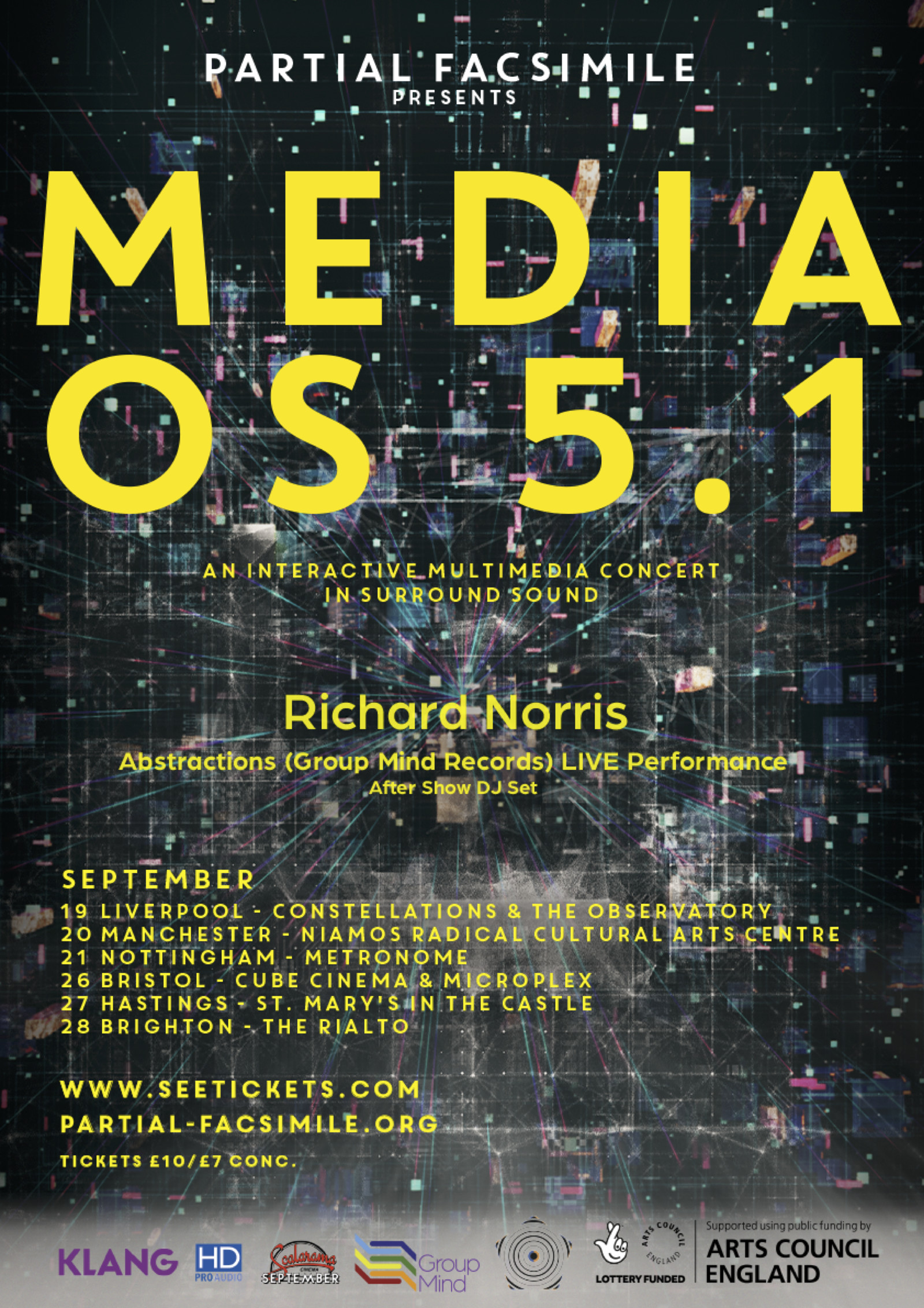 Partial Facsimile + Richard Norris UK Tour at The Cube