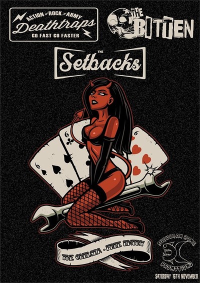 Deathtraps / The Bitten / The Setbacks at The Chelsea Inn