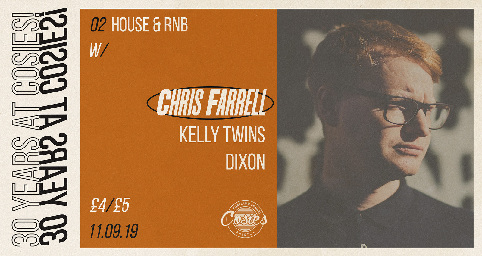 30 Years at Cosies Week 2 - House & RnB at Cosies