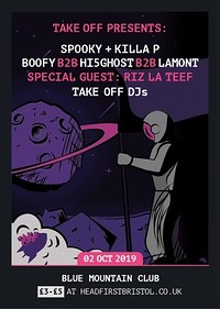 TakeOff Presents: Spooky+Killa P, Riz La Teef+More at Blue Mountain