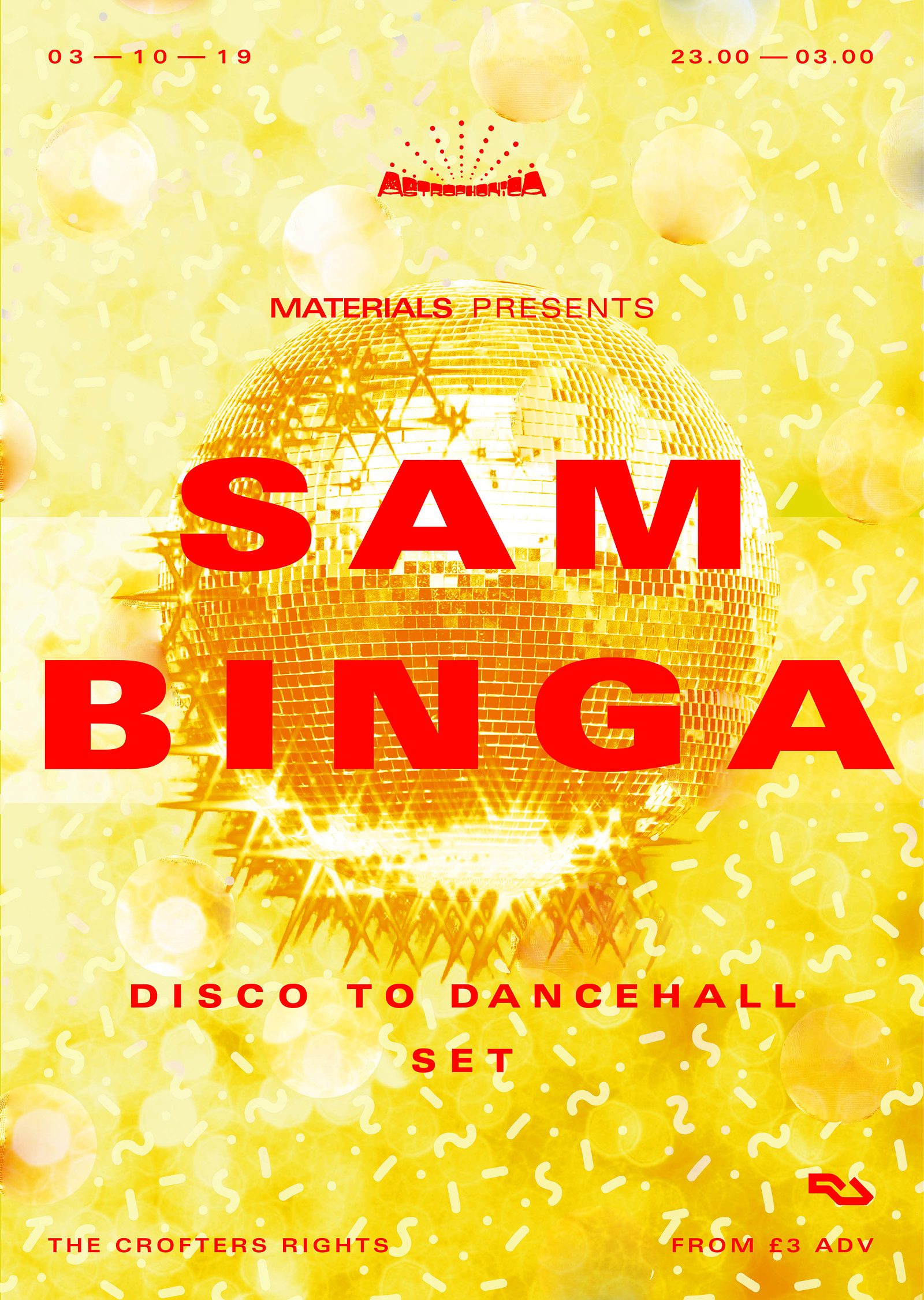 Materials: Sam Binga at Crofters Rights