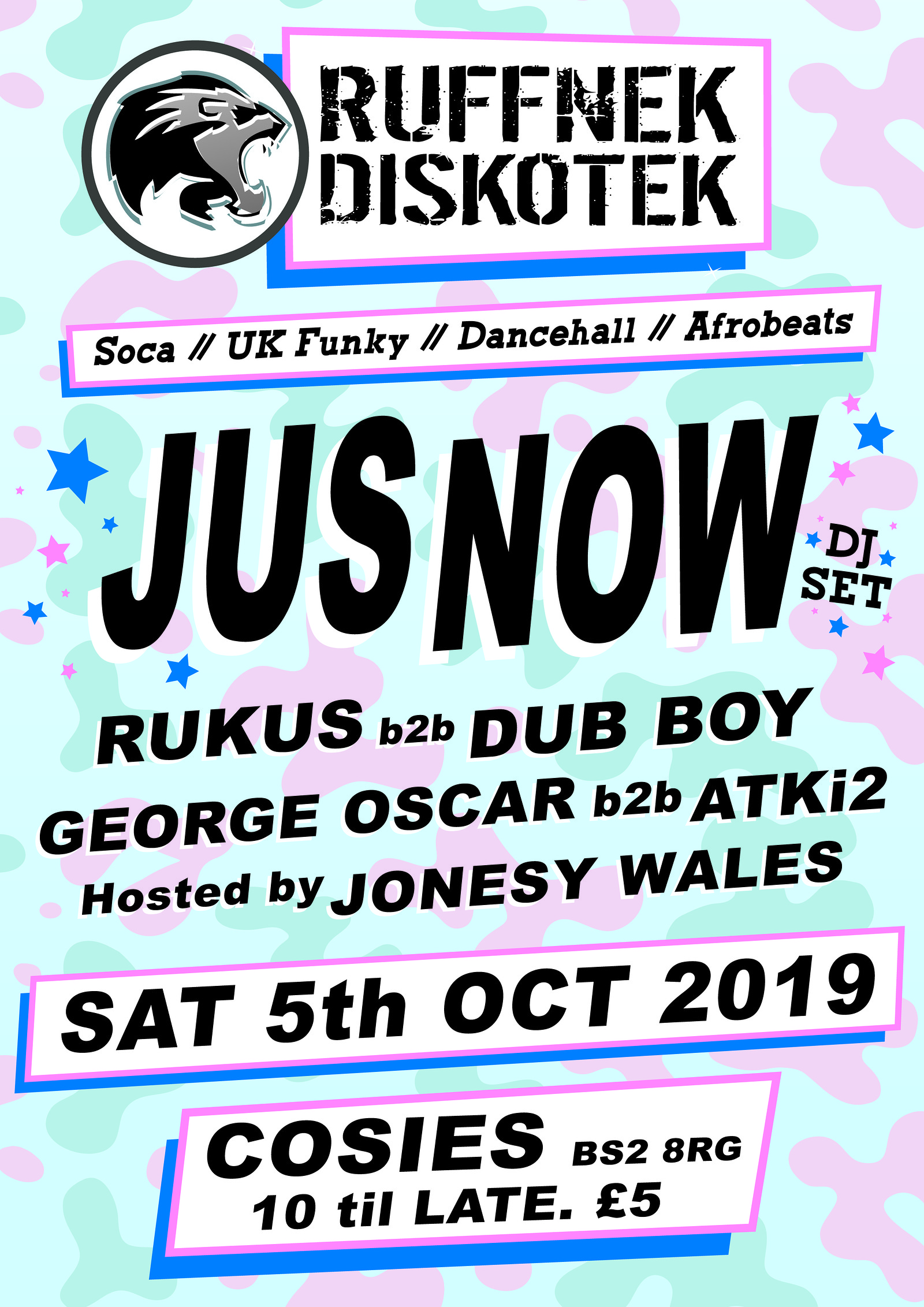 Ruffnek Diskotek ft Jus Now at Cosies