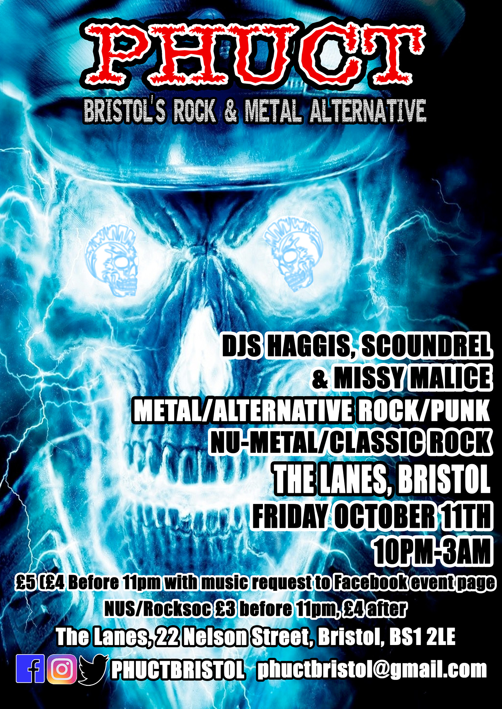 PHUCT - Bristol's Rock & Metal Alternative at The Lanes