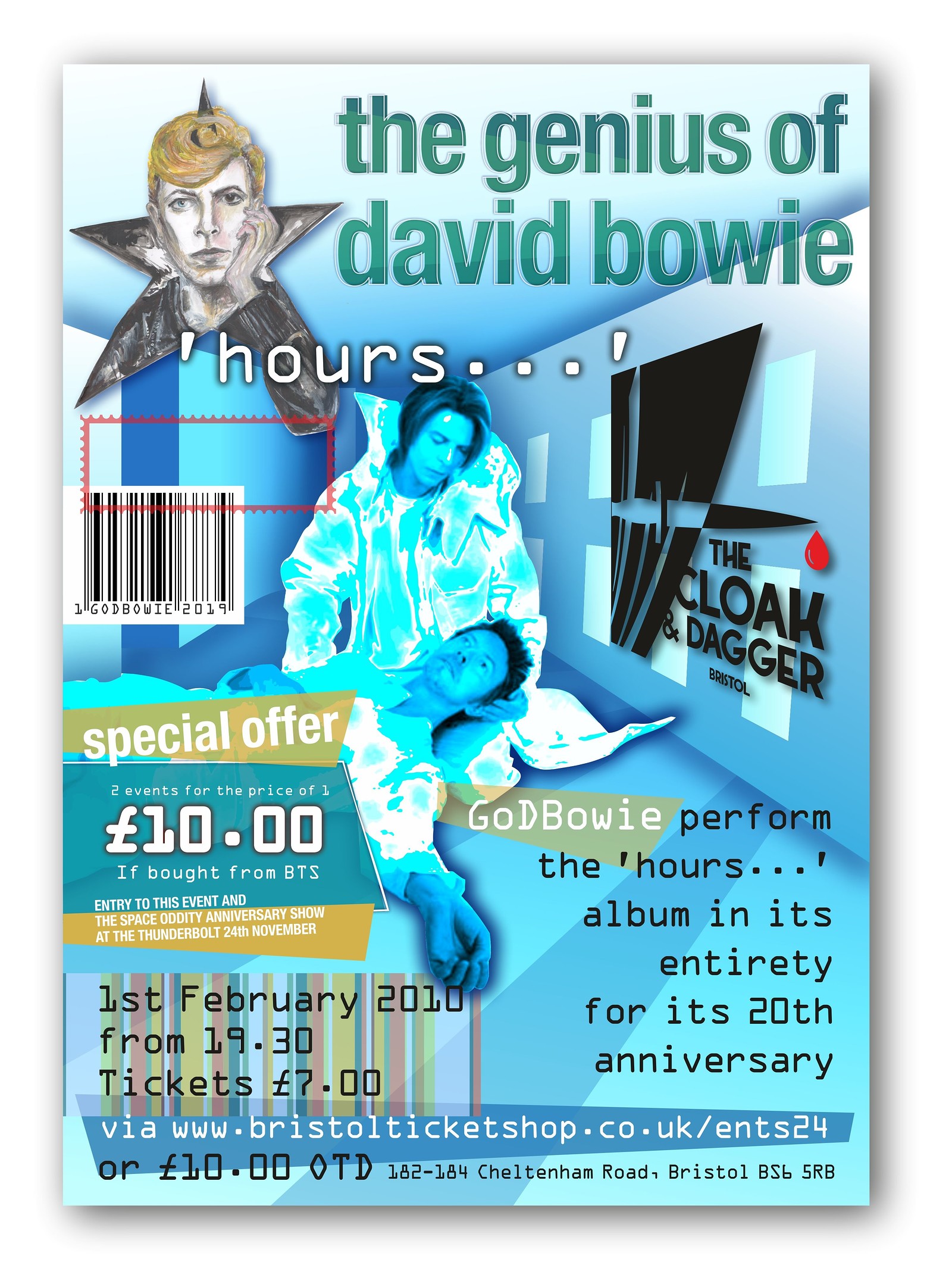 The Genius of David Bowie playing hours… at The Cloak and Dagger