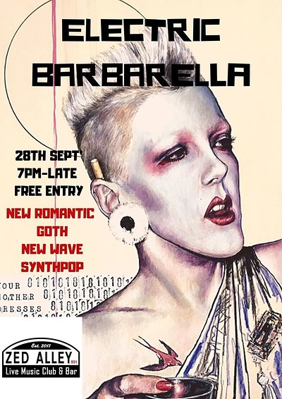Electric Barbarella Alternative 80's Club Night at Zed Alley