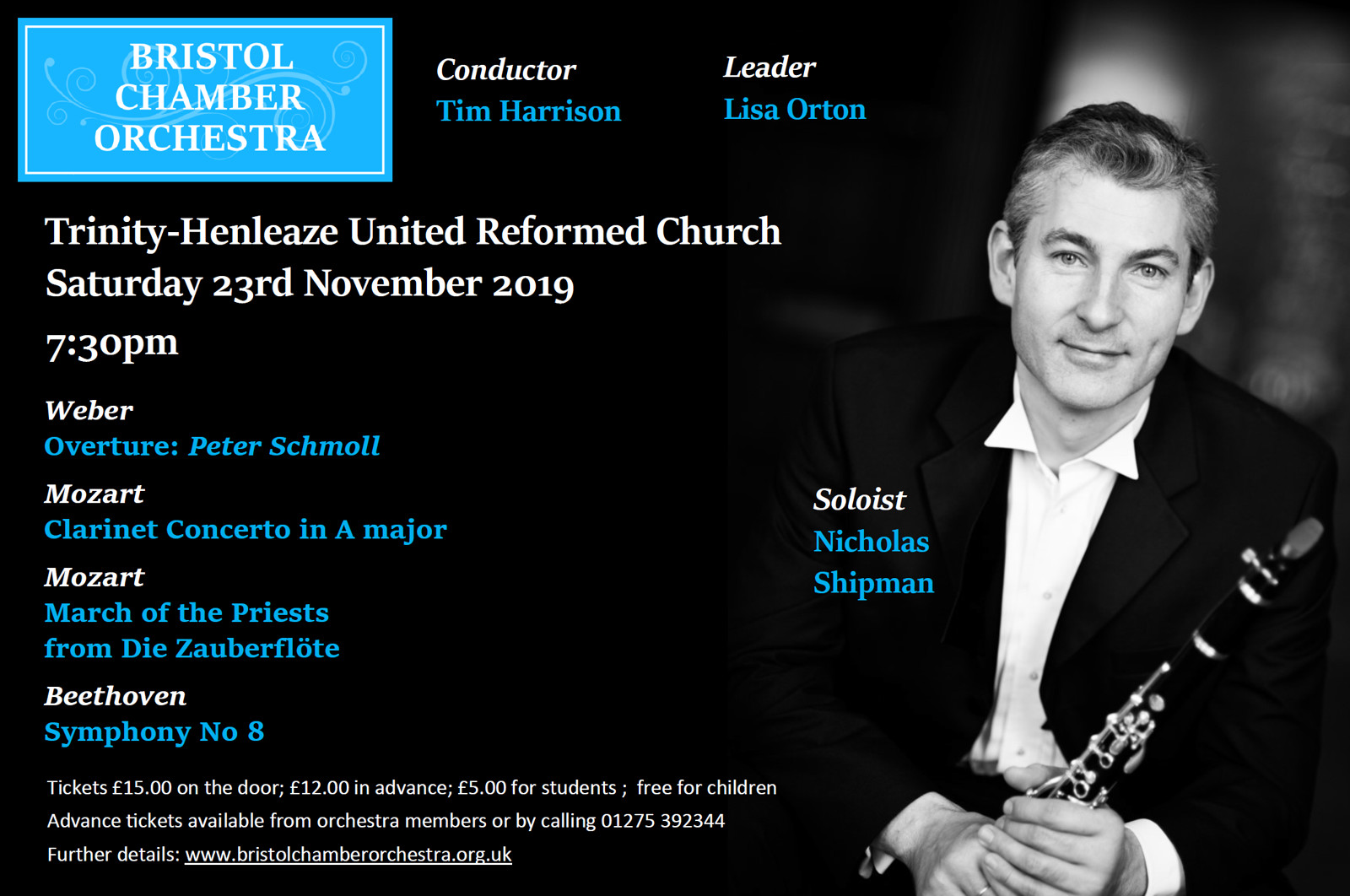 Bristol Chamber Orchestra at Trinity-Henleaze United Reformed Church