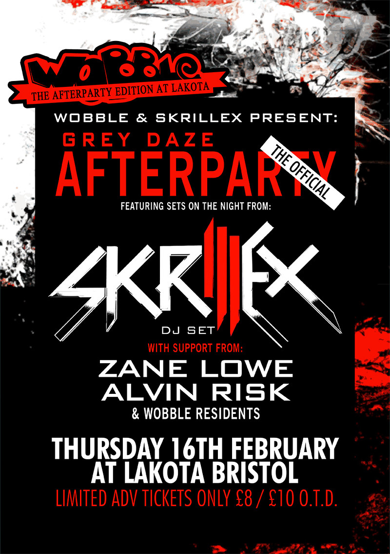 Skrillex Grey Daze Afterparty at Lakota