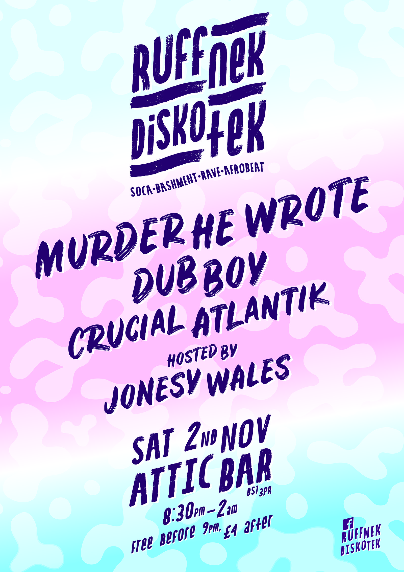 Ruffnek Diskotek ft Murder He Wrote at The Attic Bar